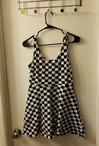 Checkered mini dress